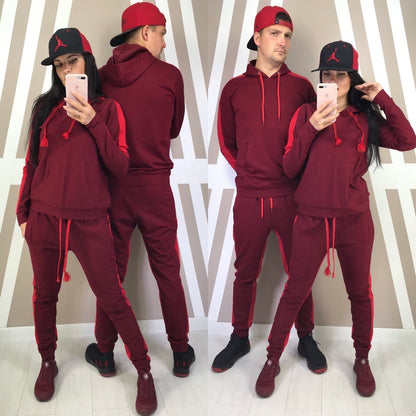 Fall sports suit men's plus size