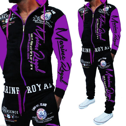 Men Tracksuit 2 Piece Tops and Pants Mens Sweat Suits Set