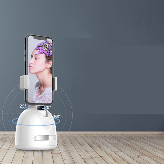 Mobile Phone Live 360-degree Follow-up Face Recognition Camera Vlog Comes With Fill Light AI Smart Cross-border