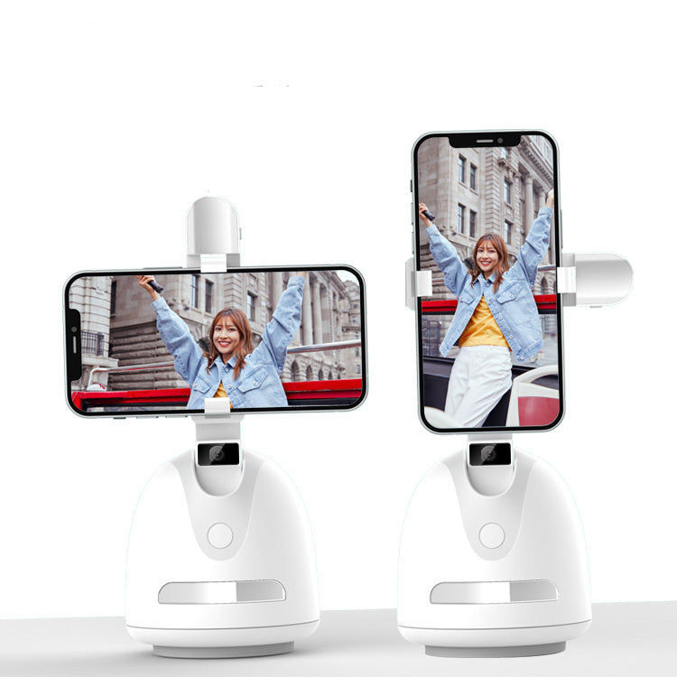 Mobile Phone Live 360-degree Follow-up Face Recognition Camera Vlog Comes With Fill Light AI Smart Cross-border