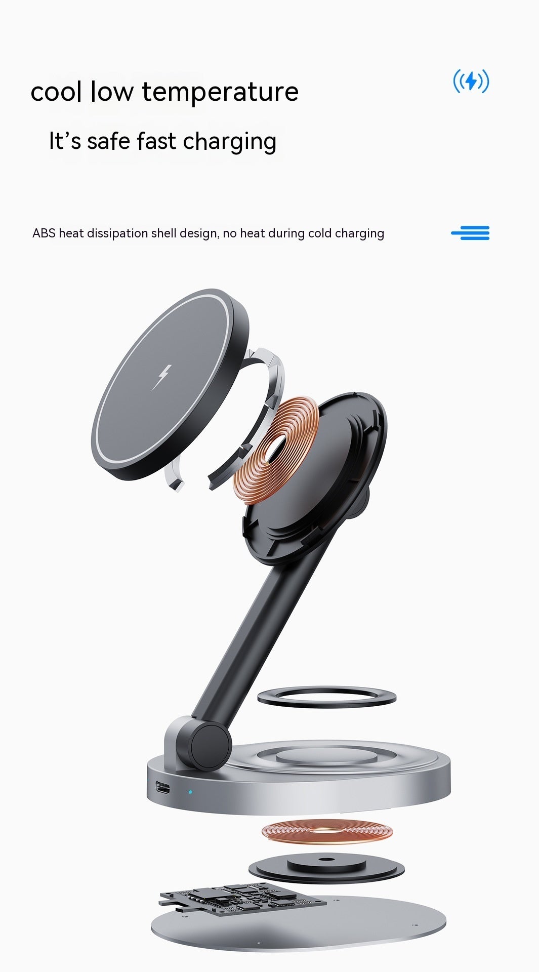 Folding Magnetic Wireless Charger Bracket