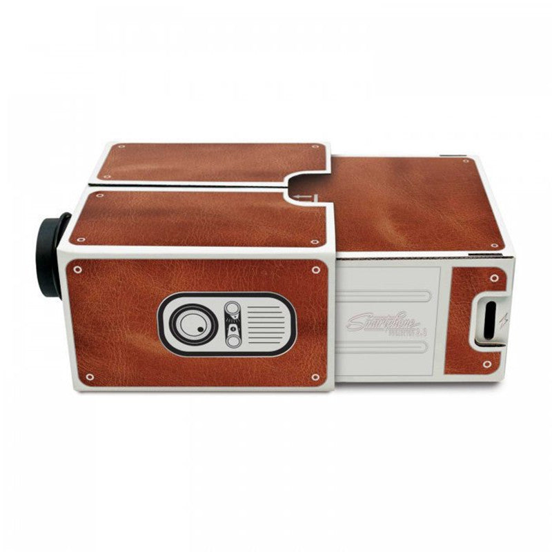 Mini Smart Phone Projector Portable Home Use DIY Cardboard Projector Family Entertainment Projective Device