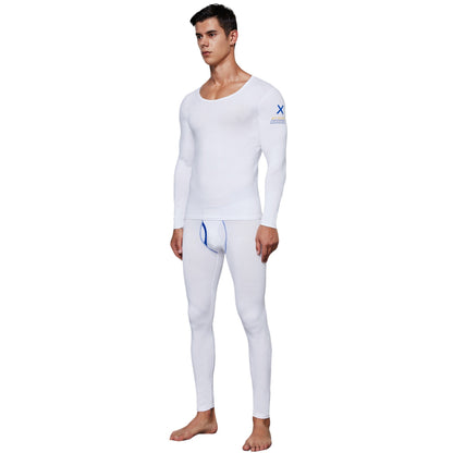 Men's Pure Cotton Thermal Underwear Suit Basic Long Johns