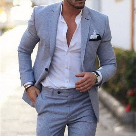 Men's Plus Size Two-piece Suit