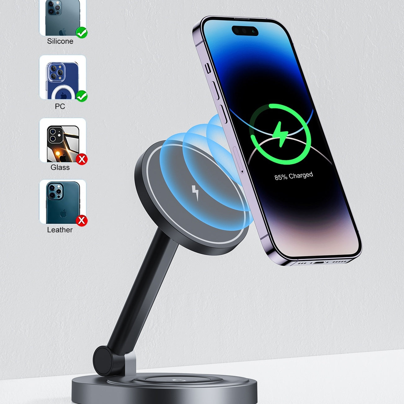 Folding Magnetic Wireless Charger Bracket