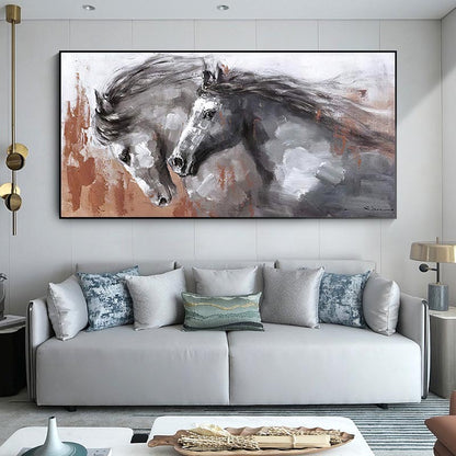 Canvas Poster Painting Running Horse Pictures