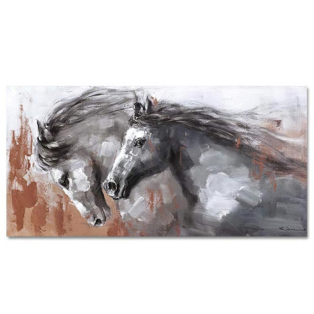 Canvas Poster Painting Running Horse Pictures