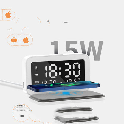 6-in-1 Wireless Charging Clock