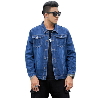 Men's Simple Plus Size Denim Jacket